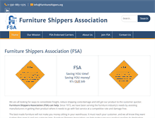 Tablet Screenshot of furnitureshippers.org